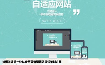 如何做好调一让航专苗营销型网站建设策划方案