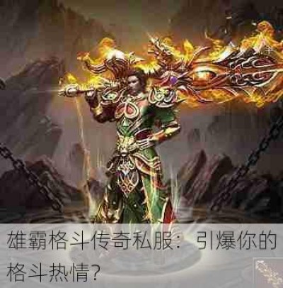 雄霸格斗传奇私服：引爆你的格斗热情？