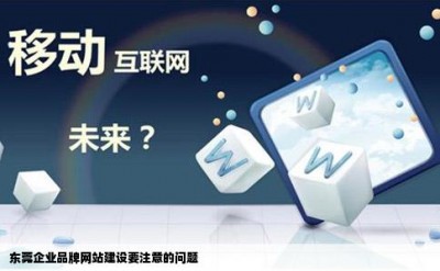 东莞企业品牌网站建设要注意的问题