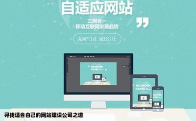 寻找适合自己的网站建设公司之道