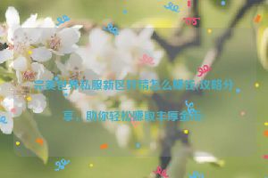 完美世界私服新区妖精怎么赚钱(攻略分享，助你轻松赚取丰厚金币)