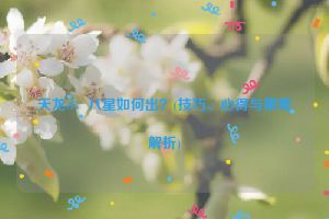 天龙sf：八星如何出？(技巧、心得与策略解析)