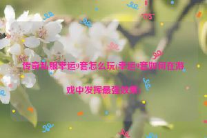 传奇私服幸运9套怎么玩(幸运9套如何在游戏中发挥最强效果)