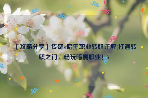 【攻略分享】传奇sf暗黑职业转职详解(打通转职之门，畅玩暗黑职业！)